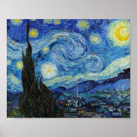 Vincent Van Gogh Starry Nuit Vintage Art