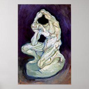 Poster Vincent Van Gogh - Statuette Of A Kneeling Man
