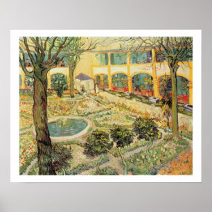 Poster Vincent van Gogh the Asylum Garden at Arles
