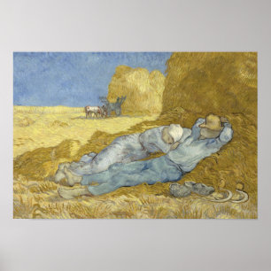 Poster Vincent van Gogh - The Siesta (after Millet)