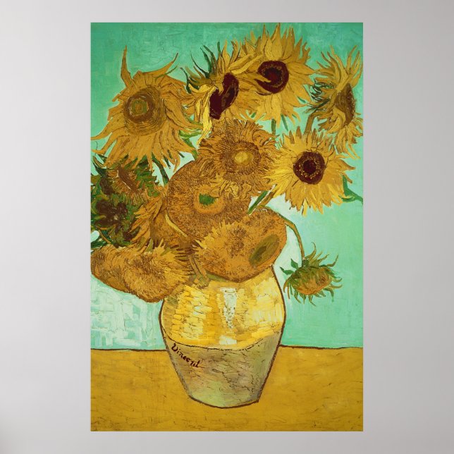 Poster Vincent van Gogh | Tournesols, 1888 (Devant)