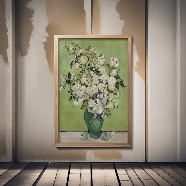 Poster Vincent Van Gogh, Vase de Roses, Roses dans le Vas (Créateur téléchargé)