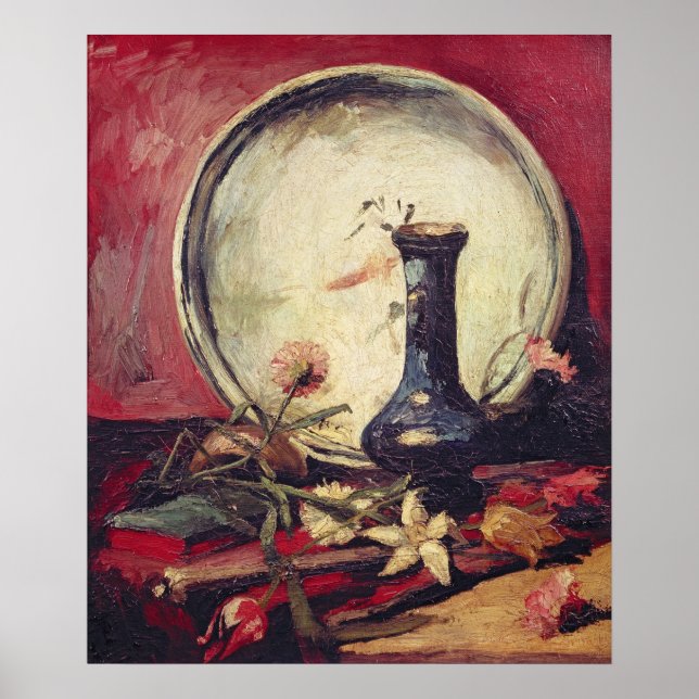Poster Vincent van Gogh | Vie morte avec fleurs, c.1886 (Devant)