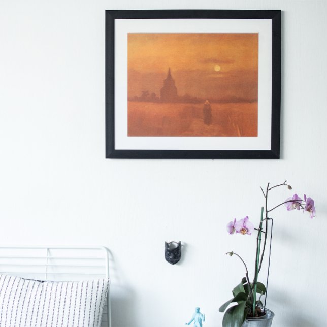 Poster Vincent van Gogh - Vieille tour dans les champs (Créateur téléchargé)