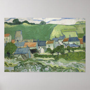 Poster Vincent van Gogh - Vue d'Auvers