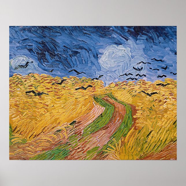 Poster Vincent van Gogh | Wheatfield with Crows, 1890 (Devant)
