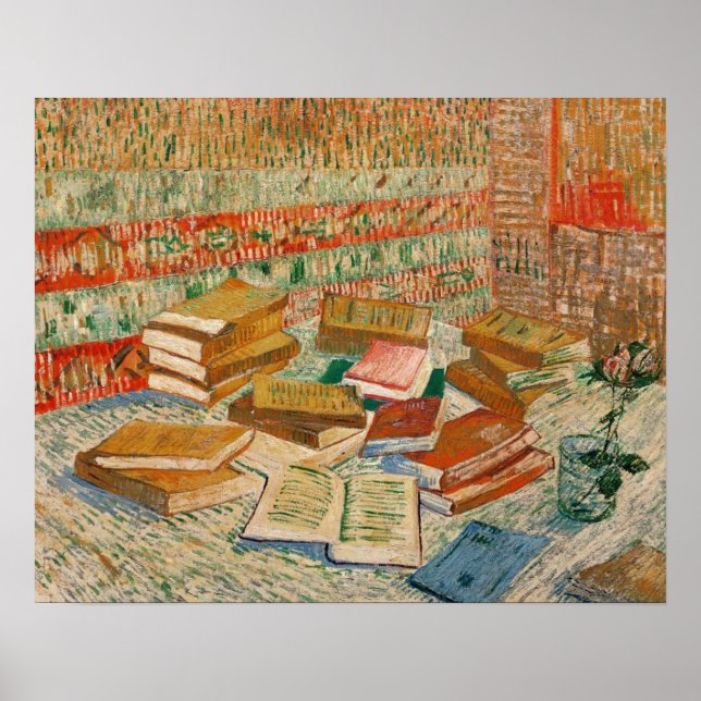 Poster Vincent van Gogh | Yellow Books, 1887 (Devant)