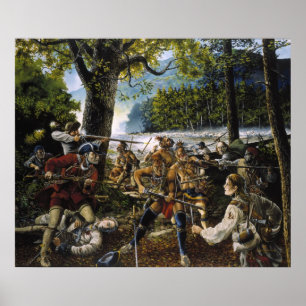 Poster Vingt hommes courageux par le marcheur de Jackson
