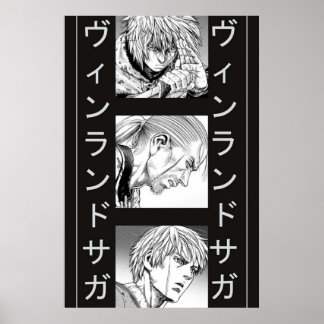 Poster vinland saga thorfinn badass évolution