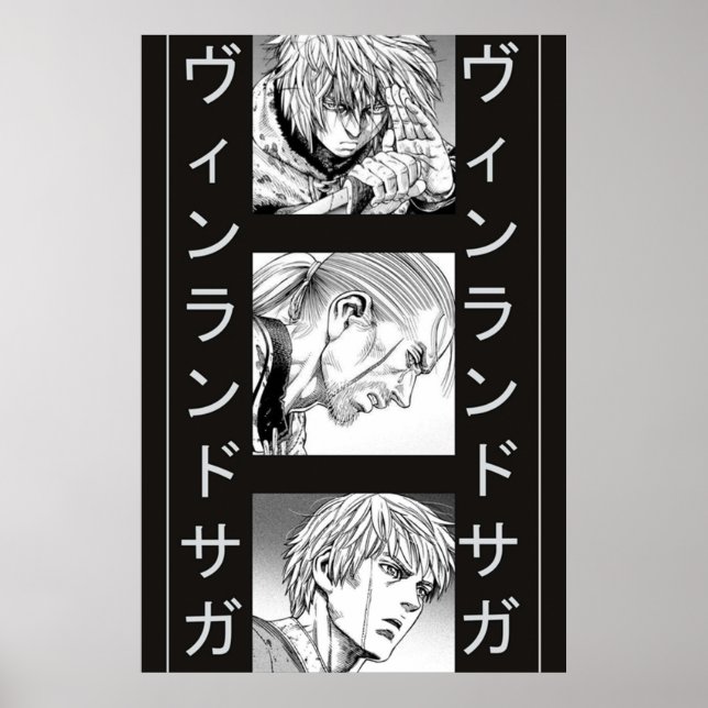 Poster vinland saga thorfinn badass évolution (Devant)
