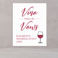 Vino Avant La Fête des mariées Vows/Bachelorette
