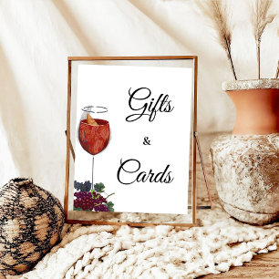 Poster Vino Avant les voeux Fête des mariées Cadeaux et c