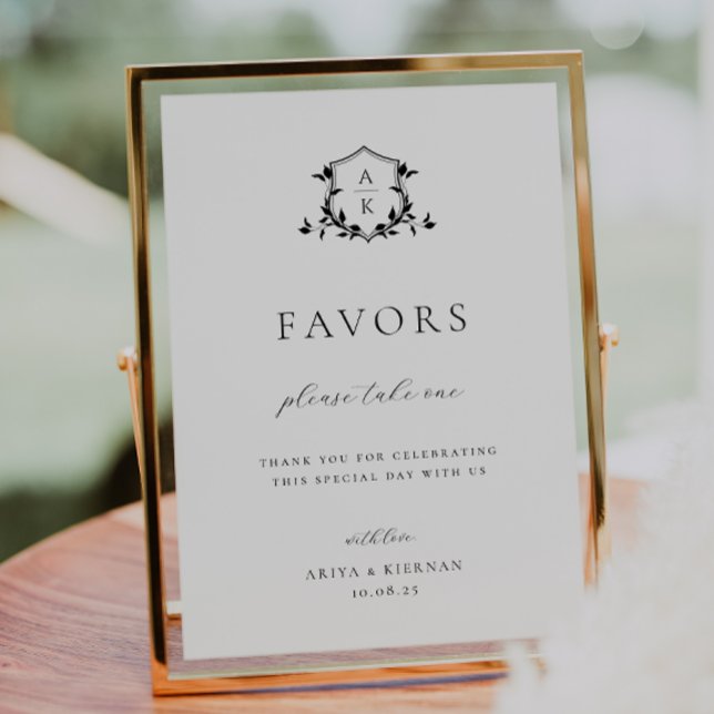 Poster Vins intemporels Crête noire Symbole de faveur (Créateur téléchargé)