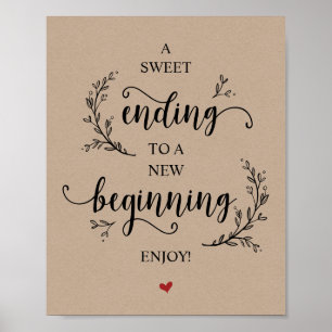 Poster Vins Rustiques Kraft. Noir, Désert De Fête De Mari