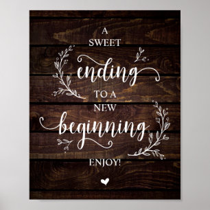 Poster Vins Rustiques, Pays Fête de Mariage en Bois Desse
