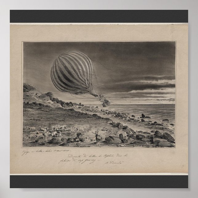 Poster-Vintag Art-Hot Air Balloons 9 Poster (Vorne)