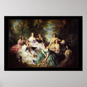 Poster Vintag Winterhalter Eugenie 1855
