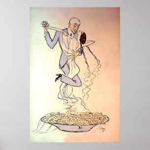 Poster Vintage 1900s Tango Dancing