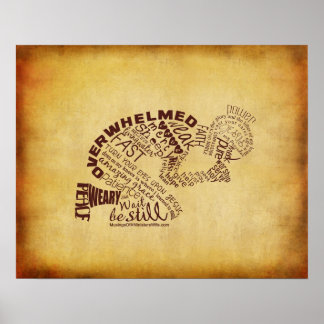 Poster Vintage 20x16 "La femme qui prie"