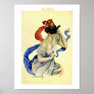 Poster Vintage 4 juillet Patriotique