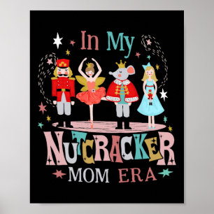 Poster Vintage À l'ère de ma mère casse-noisette Noël Fem