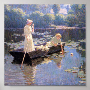Poster Vintage Abbott Fuller Graves Pond Lys