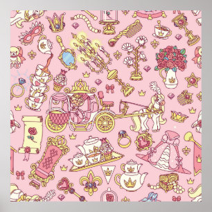 Poster Vintage abstrait motif transparent. Petit P simple