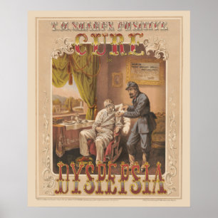 Poster Vintage Ad T.M. Affaiblit Un Traitement Positif Po