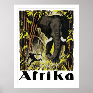 Poster vintage Afrika