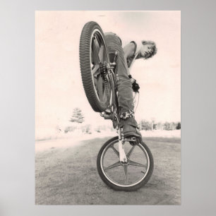 Poster Vintage ancienne école BMX