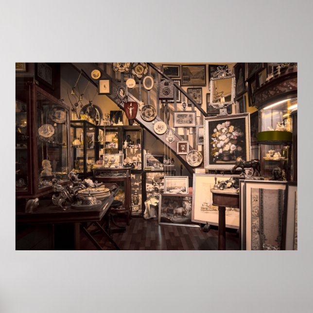 Poster Vintage Antique Store (Devant)