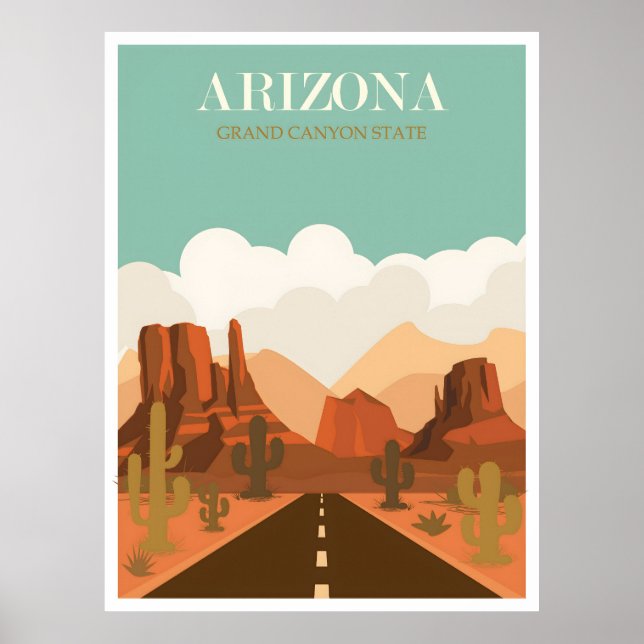 Poster vintage Arizona (Devant)