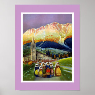 Poster Vintage Art ABRUZZO Italy