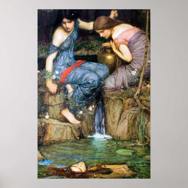 Poster Vintage Art John William Waterhouse (Devant)