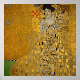 Poster Vintage Art nouveau Adele Bloch-Bauer I de Klimt