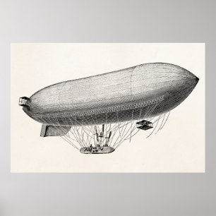 Poster Vintage Blimp