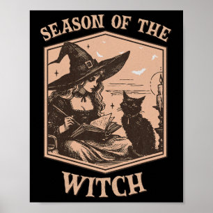 Poster Vintage Book Club Salem 1692 Saison De Witch Hallo
