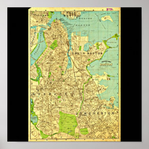 Poster Vintage Boston Maps-6