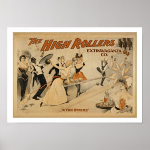 Poster vintage Bowling