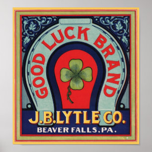 Poster Vintage Brand J. Bl Lytle Co. Crate Labe