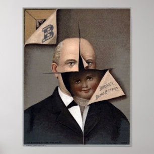 Poster Vintage Burdock Bitters de sang Annonce