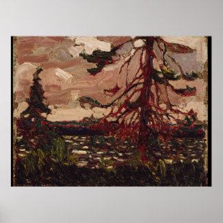 Poster Vintage Canadien Tom Thomson Paysage Pine Tree