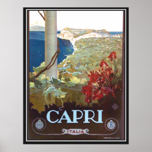 Poster vintage Capri Italie