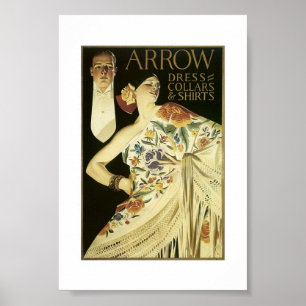 Poster vintage - chemises de flèche