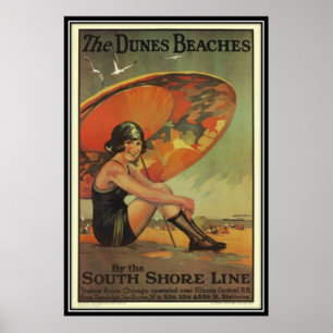 Poster Vintage Chicago, USA -