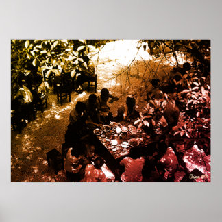 Poster Vintage China Canton restaurant