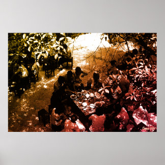 Poster Vintage China Canton restaurant