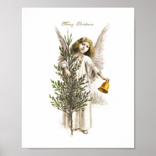 Poster: VINTAGE CHRISTMAS ANGEL Poster