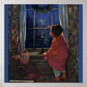 Poster Vintage Christmas Eve - Jessie Willcox Smith