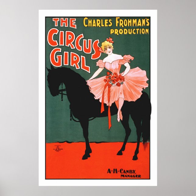 Poster vintage Circus Girl (Devant)